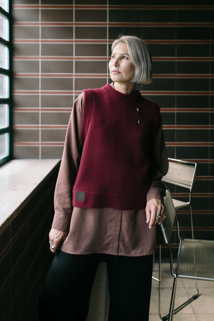 STØ /beetroot merino+cashmere/