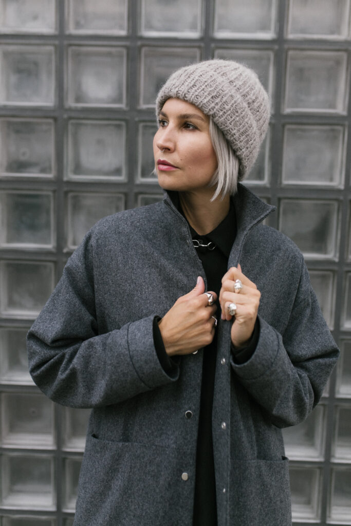 Å /gray alpaca wool + silk/