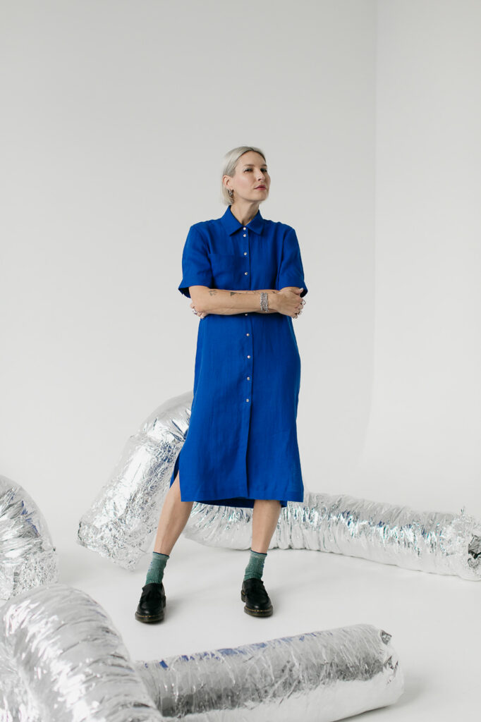 MAUI /cobalt blue linen/