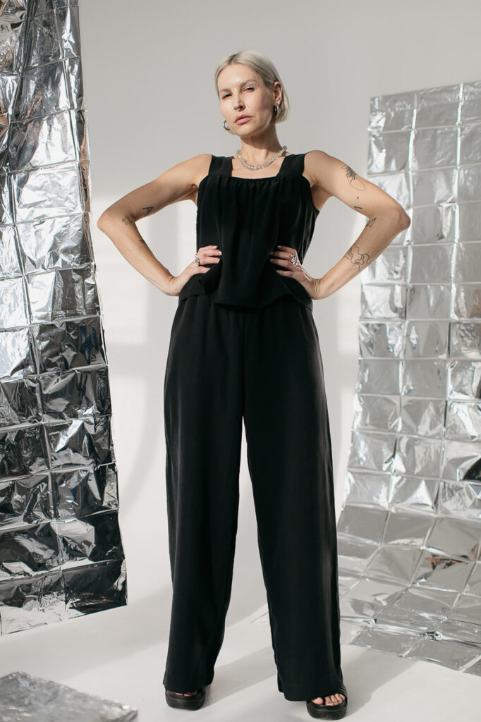 FIKA /charcoal black rayon/