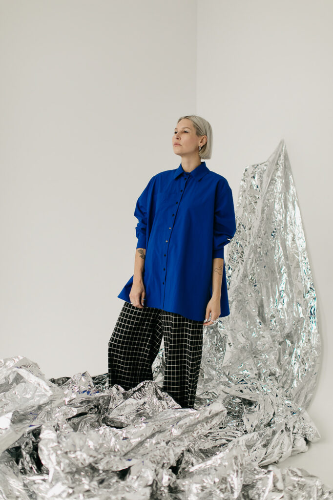 FLORIDA /cobalt blue cotton poplin/