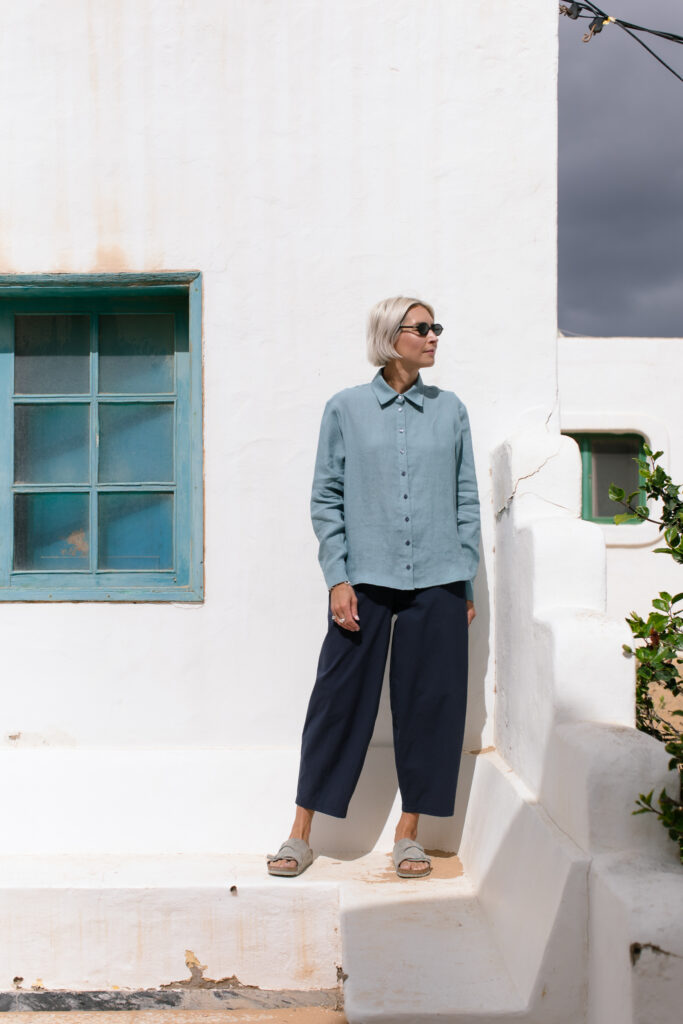 OSAKA /navy cotton poplin/