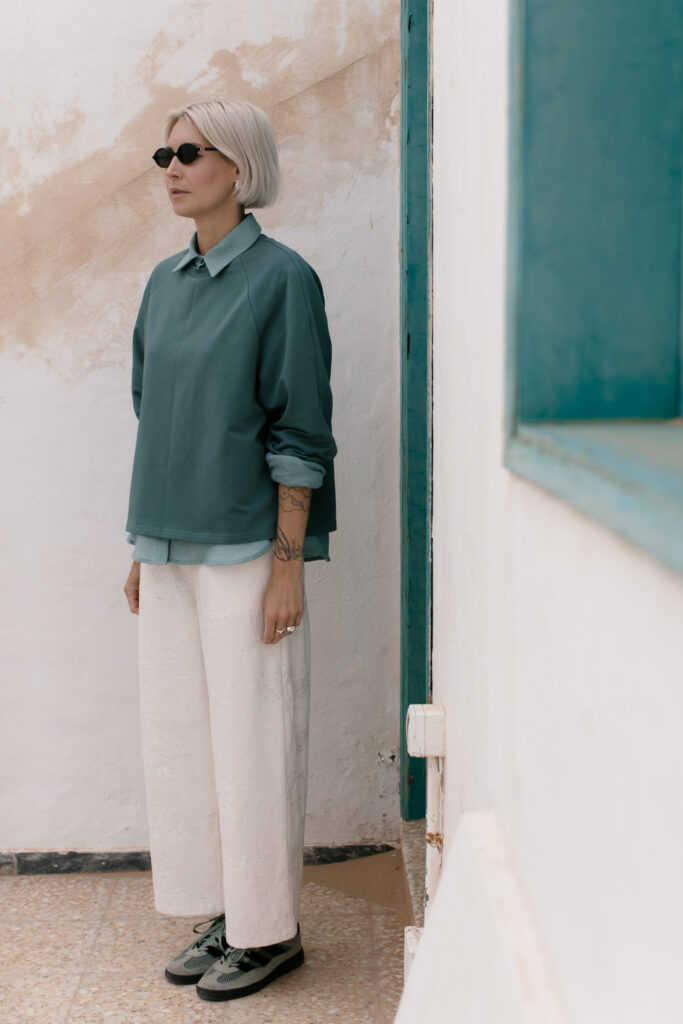 YEY /dark turquoise cotton/