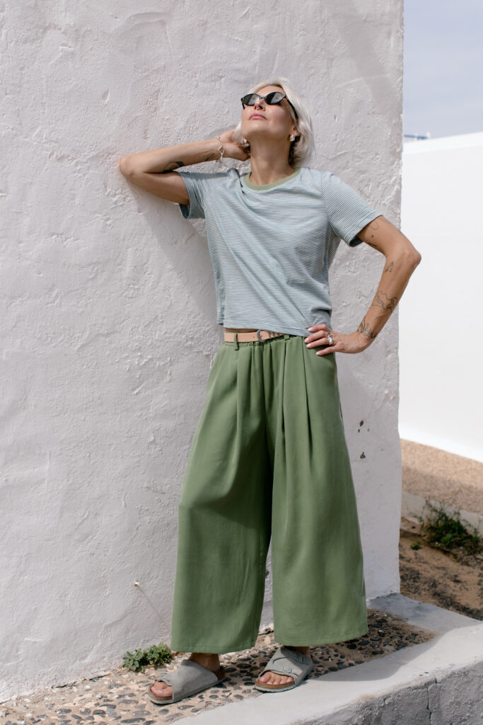 BAI culottes /green tencel/