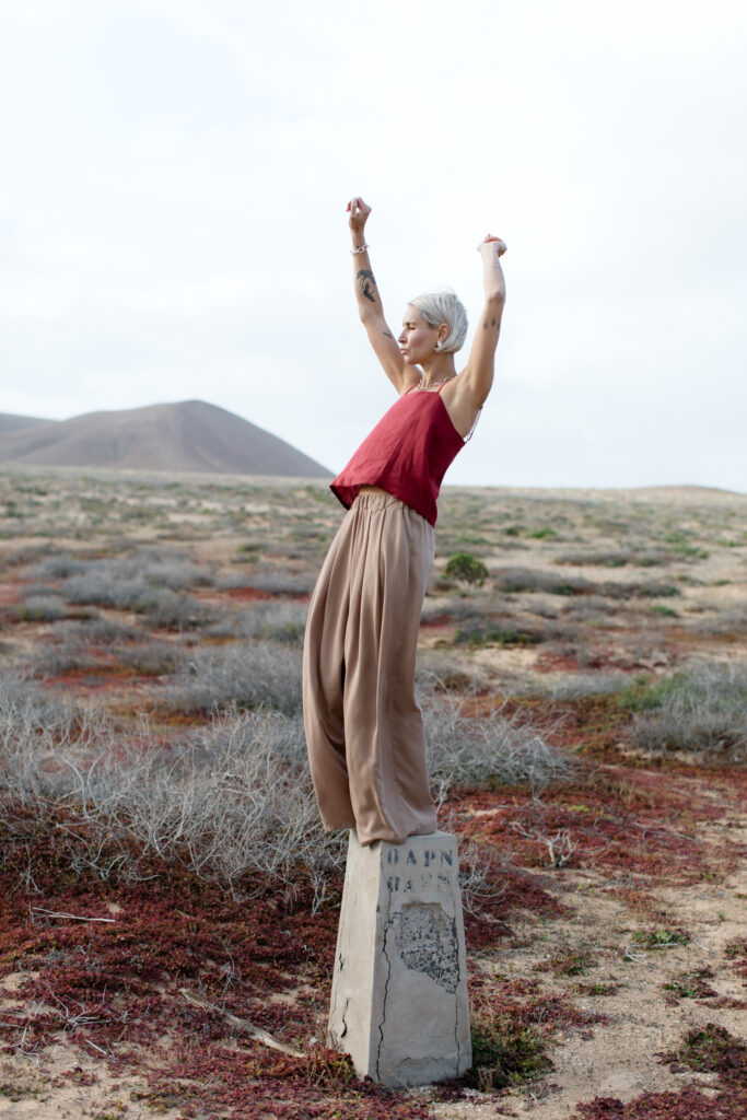 BAI trousers /sesame beige tencel/