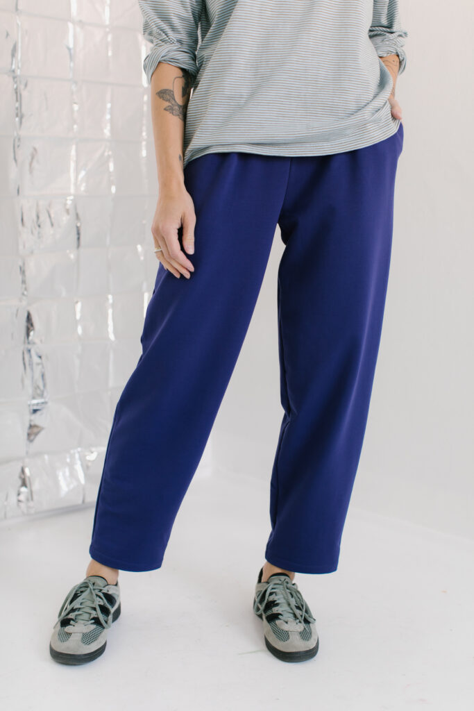 STAY HOME /navy blue cotton/