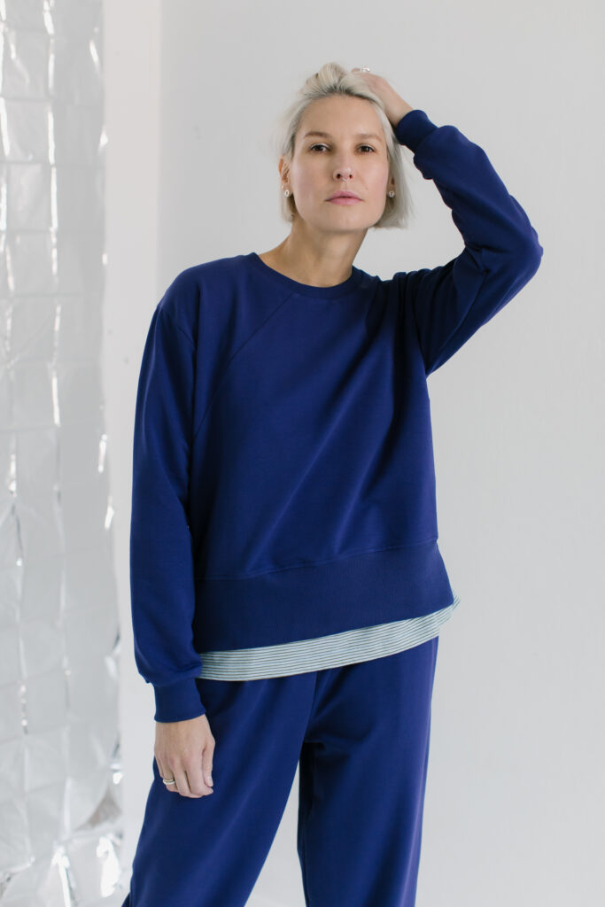QUITO /navy blue cotton/