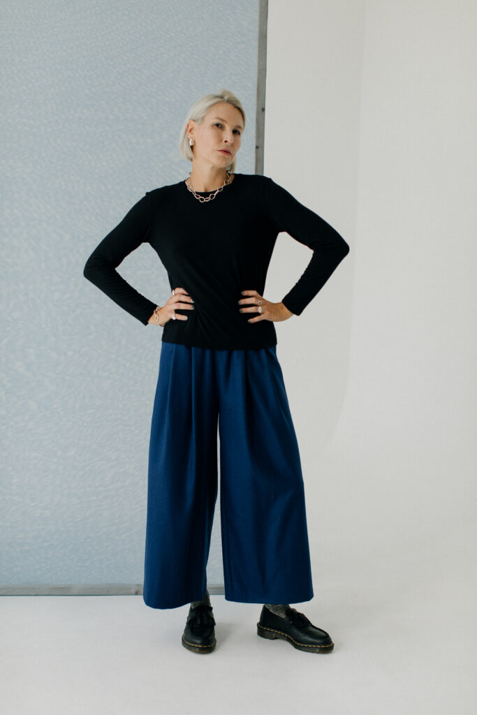 BAI culottes /navy merino wool/