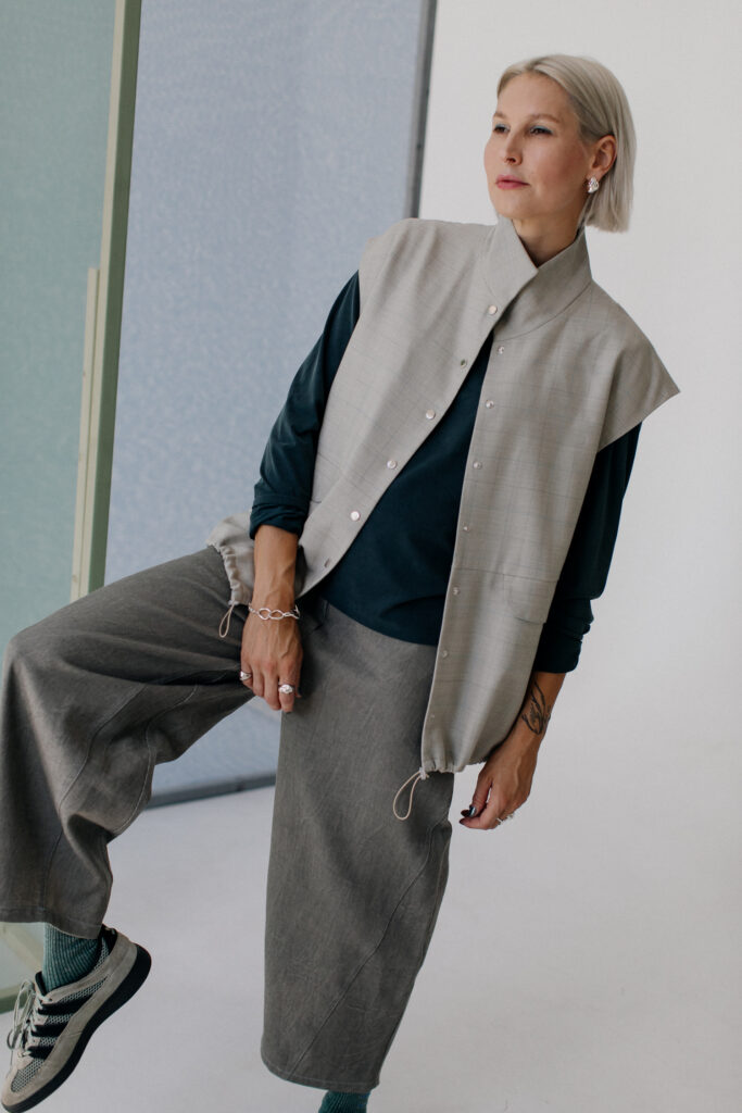 GOBI WINTER /beige grid wool/