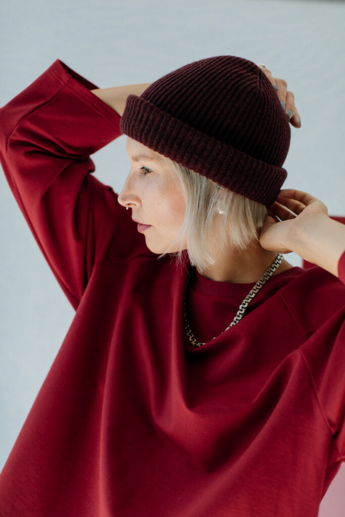 ULE /burgundy merino+cashmere/