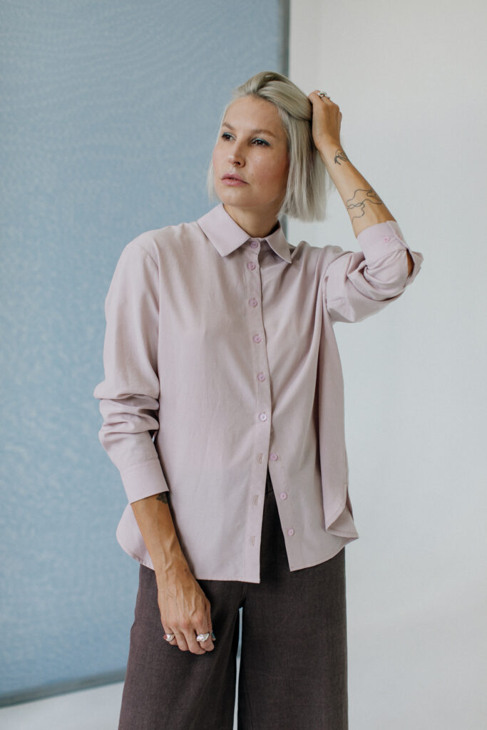 MITTE /light pink silky tencel/