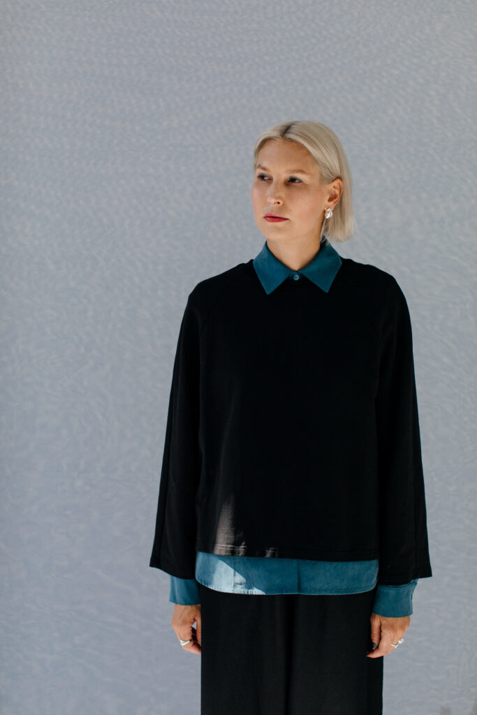 YEY /black cotton+cashmere/