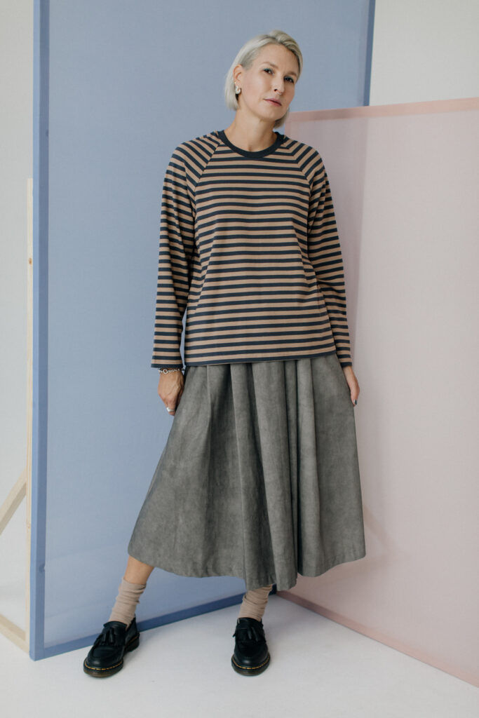 EITIS /steel striped cotton/